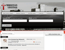 Tablet Screenshot of christianlistings.com